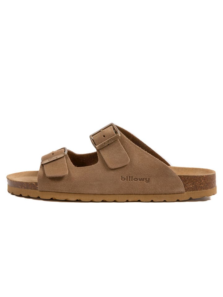 billowy Skórzane klapki w kolorze brązowym rozmiar: 40