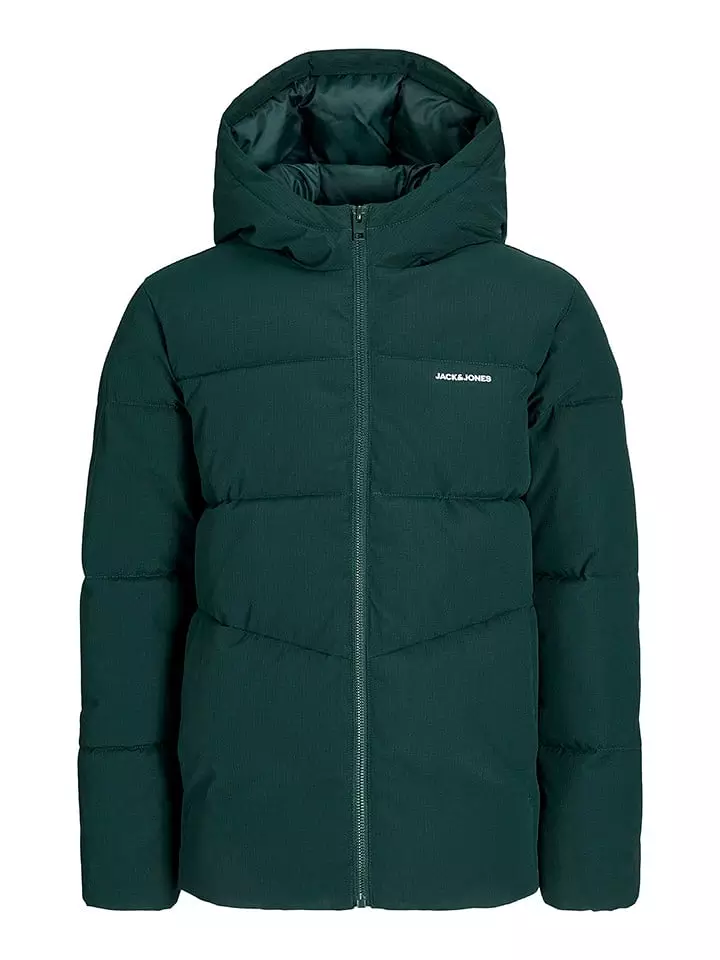 JACK & JONES Junior Kurtka pikowana "Brady" w kolorze zielonym rozmiar: 164