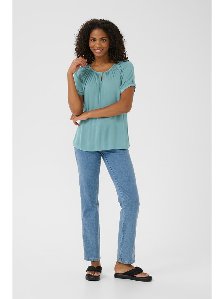 Kaffe Bluzka w kolorze turkusowym rozmiar: 46