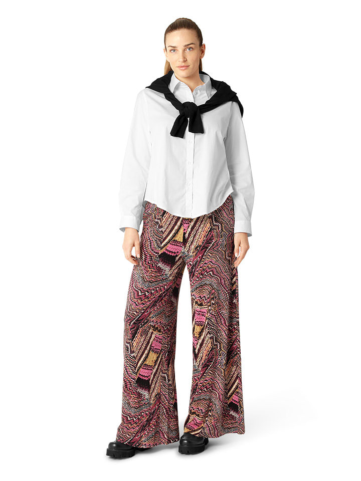 Ilse Jacobsen Spodnie w kolorze różowo-czarnym rozmiar: XL