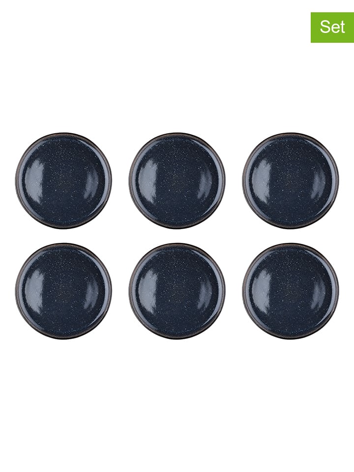 Björn Talerze obiadowe (6 szt.) "Iris" w kolorze grantowym - Ø 26 cm rozmiar: onesize