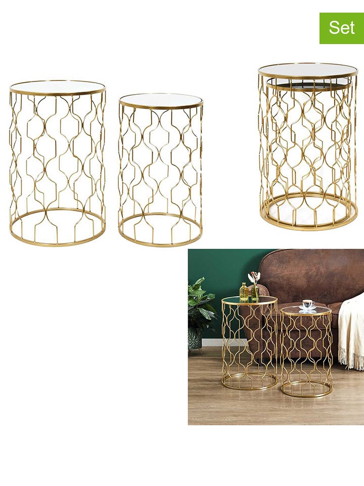 Ethnical Life Stoliki (2 szt.) w kolorze złotym rozmiar: onesize