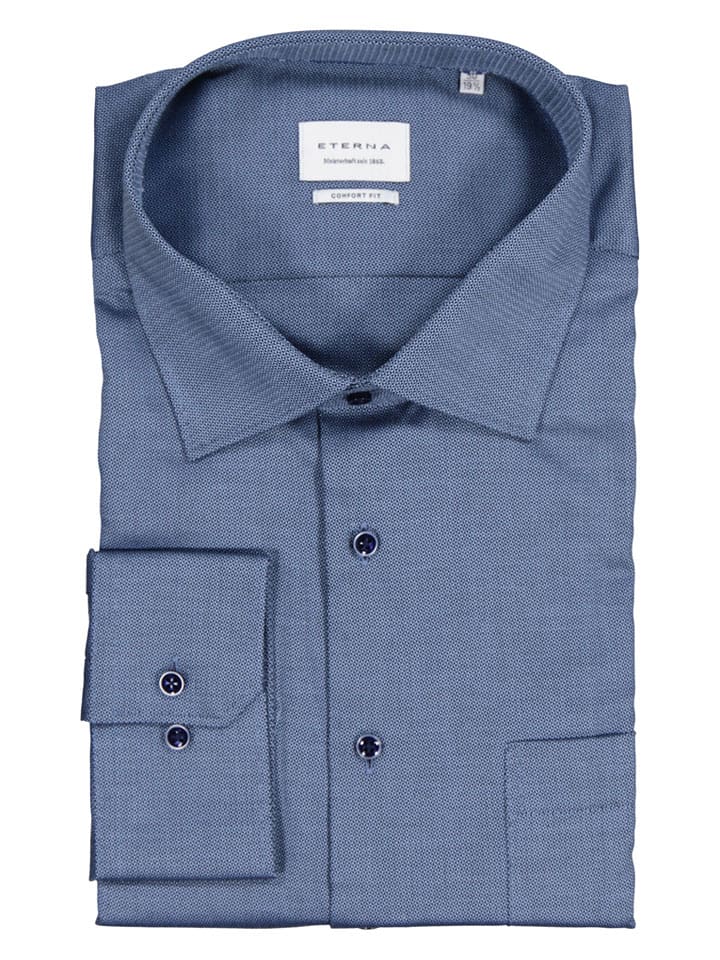 Eterna Koszula - Comfort fit - w kolorze niebieskim rozmiar: 54