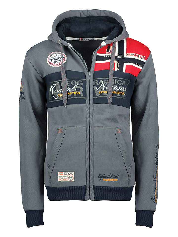 Geographical Norway Bluza "Flyer" w kolorze szarym rozmiar: XXL