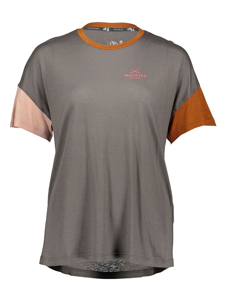 Maloja Koszulka w kolorze szarym rozmiar: M