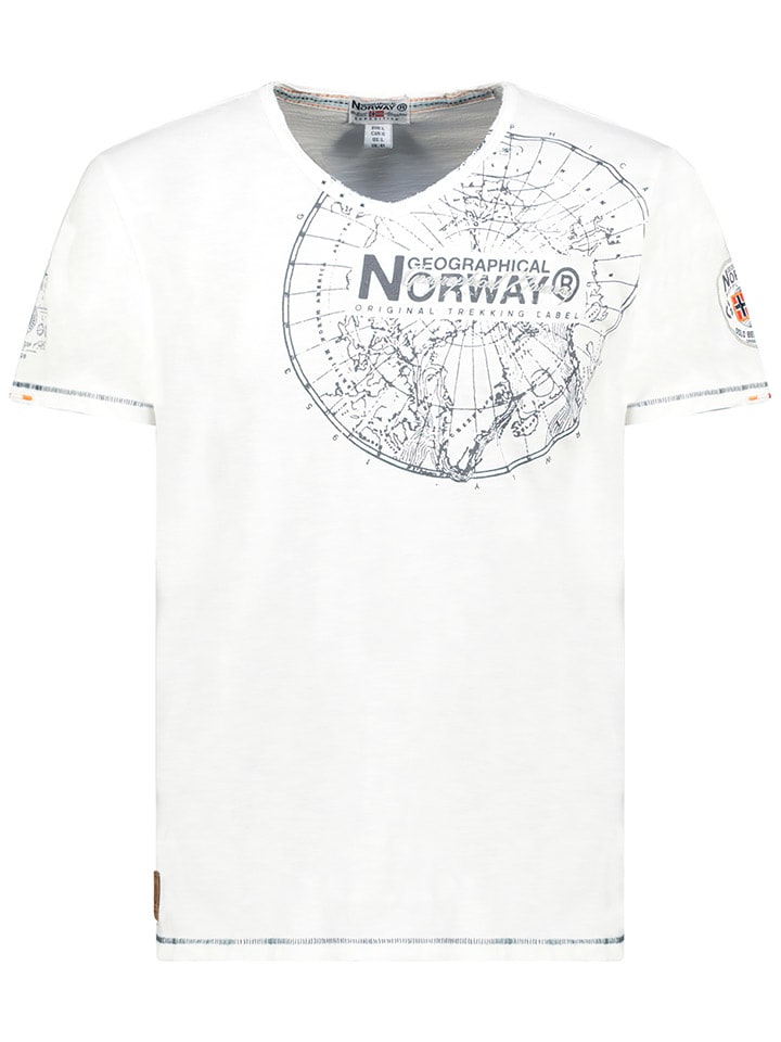 Geographical Norway Koszulka "Jimperable" w kolorze białym rozmiar: XXL