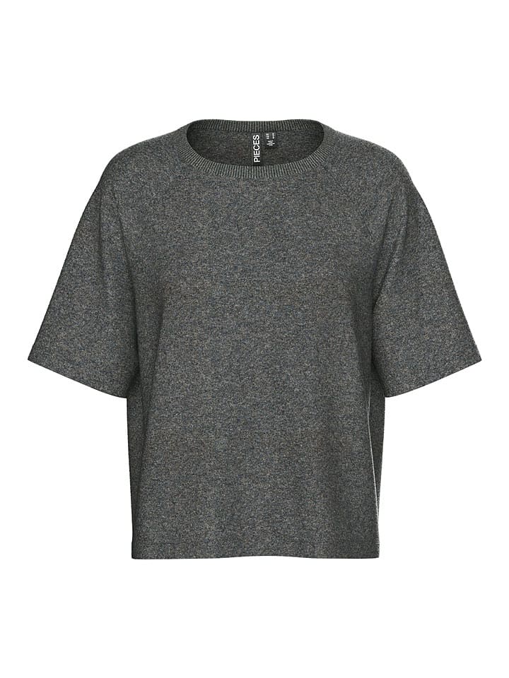 Pieces Koszulka "Bree" w kolorze szarym rozmiar: XS