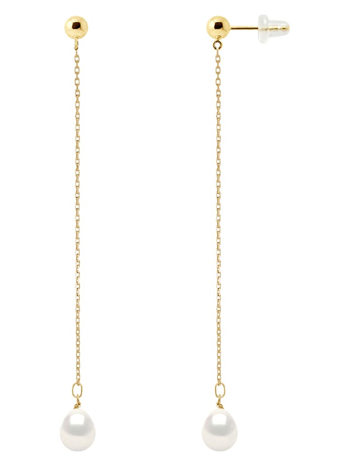 Mitzuko Złote kolczyki z perłami rozmiar: onesize