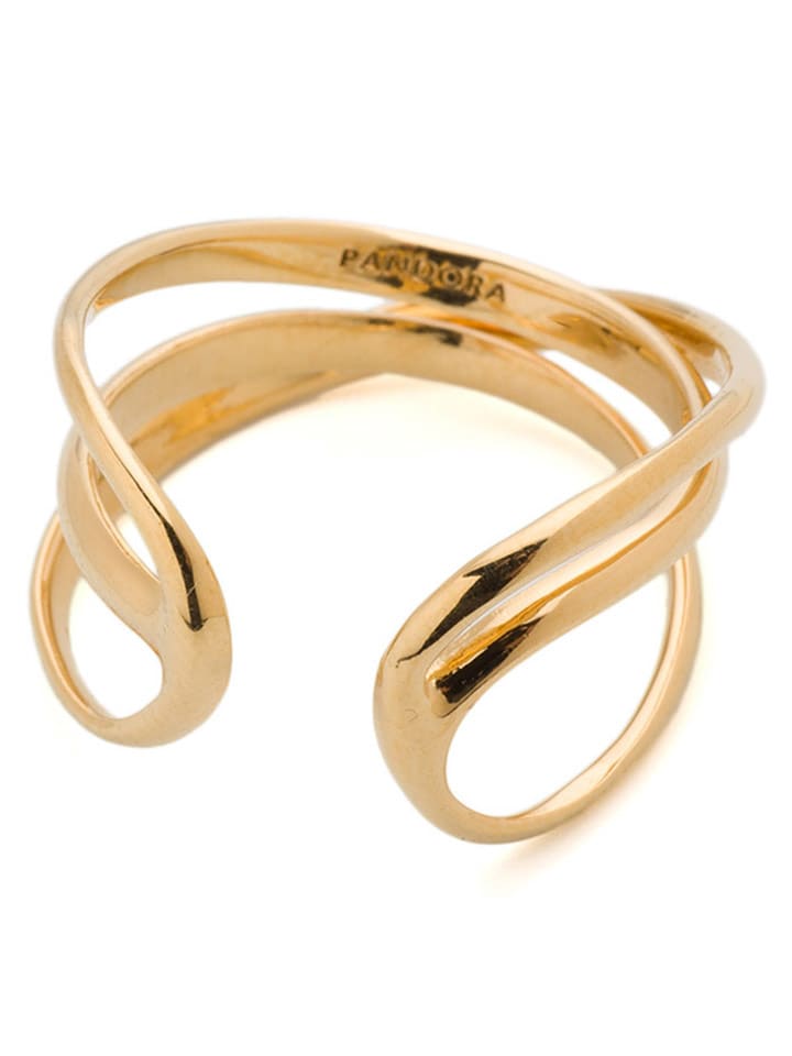 Pandora Pozłacany pierścionek rozmiar: 54