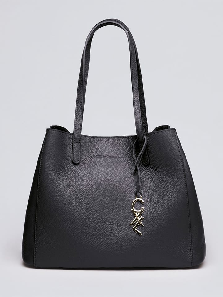 CXL by Christian Lacroix Skórzana torebka w kolorze czarnym - 39 x 29 x 20 cm rozmiar: onesize