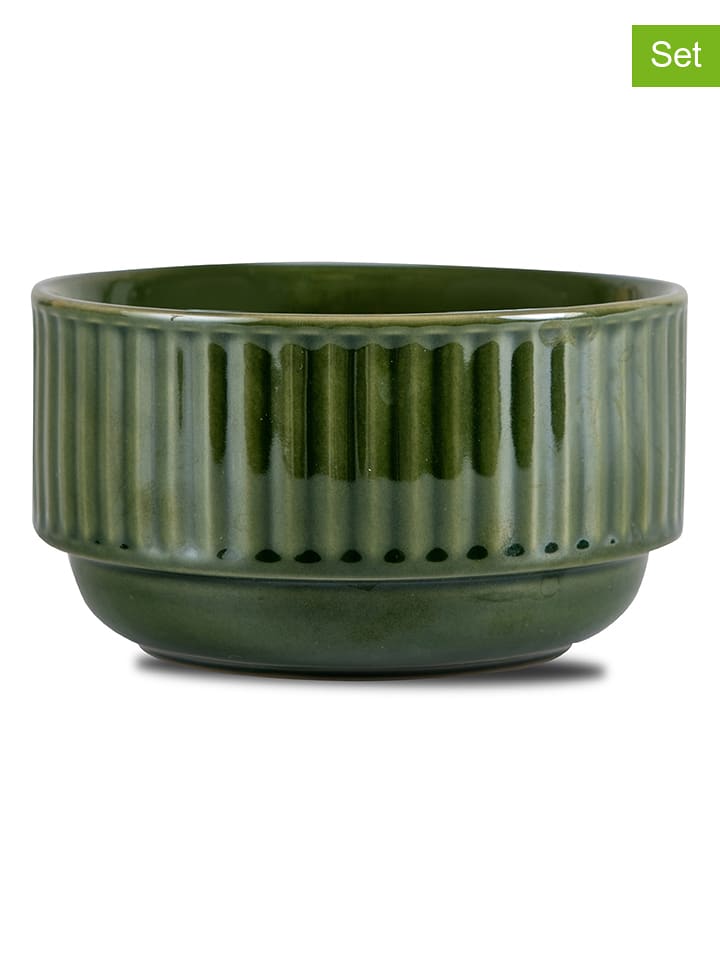 Sagaform Miski (6 szt.) "Coffee & More" w kolorze zielonym - wys. 7 x Ø 12 cm rozmiar: onesize