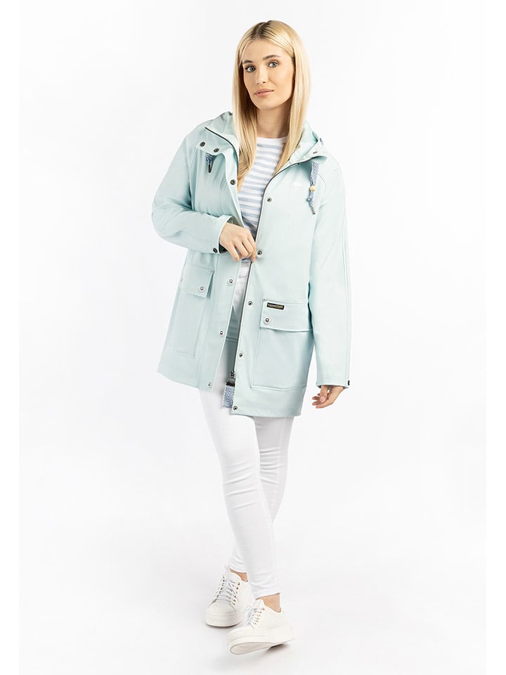 Schmuddelwedda Płaszcz przeciwdeszczowy w kolorze błękitnym rozmiar: M/L