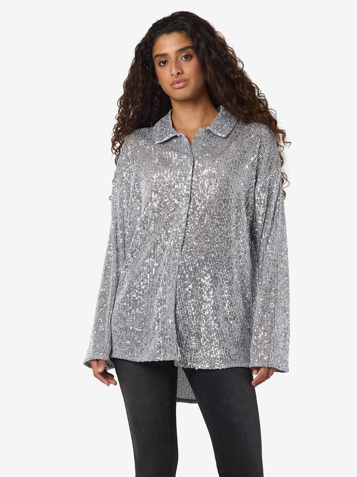 Noisy may Bluzka w kolorze szarym rozmiar: S