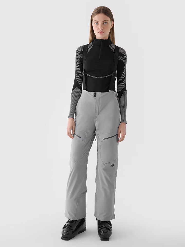 4F Spodnie narciarskie w kolorze szarym rozmiar: XL