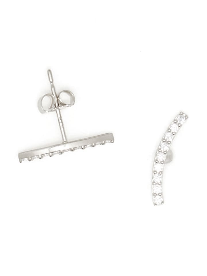 OR ÉCLAT Złote kolczyki-wkrętki z cyrkoniami rozmiar: onesize