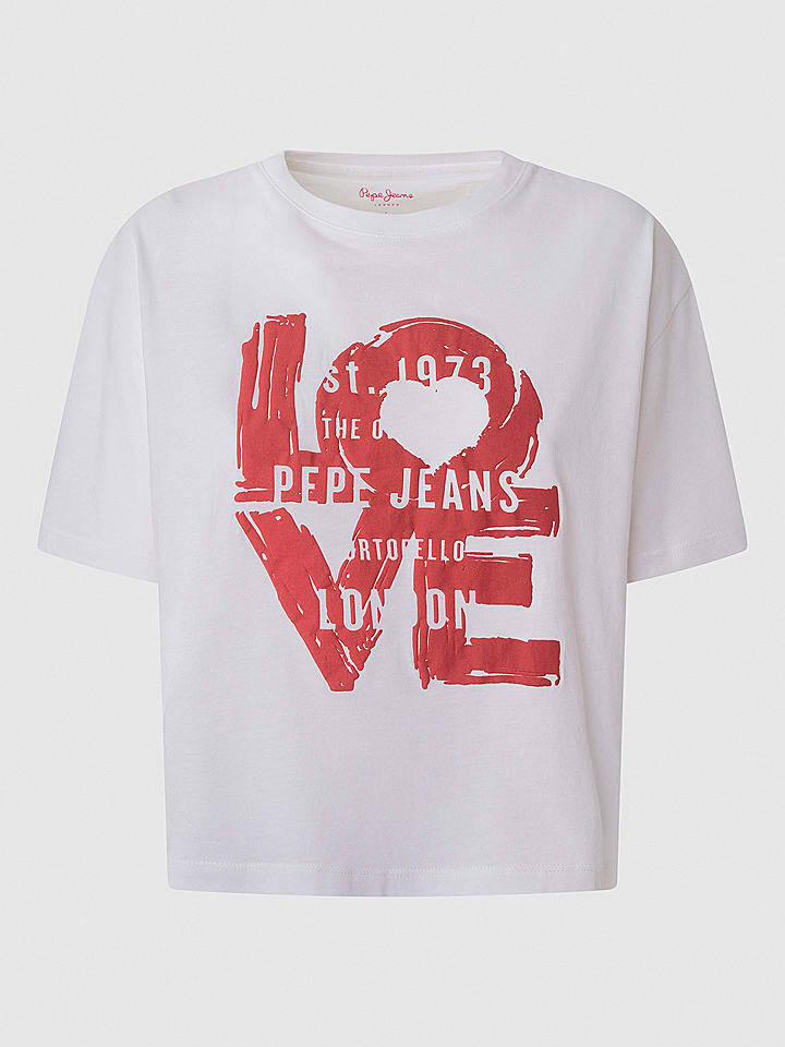 Pepe Jeans Koszulka w kolorze białym rozmiar: XS