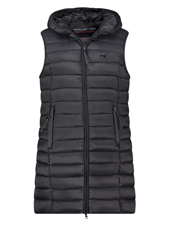 Geographical Norway Kamizelka pikowana "Vatikotal" w kolorze czarnym rozmiar: XXL