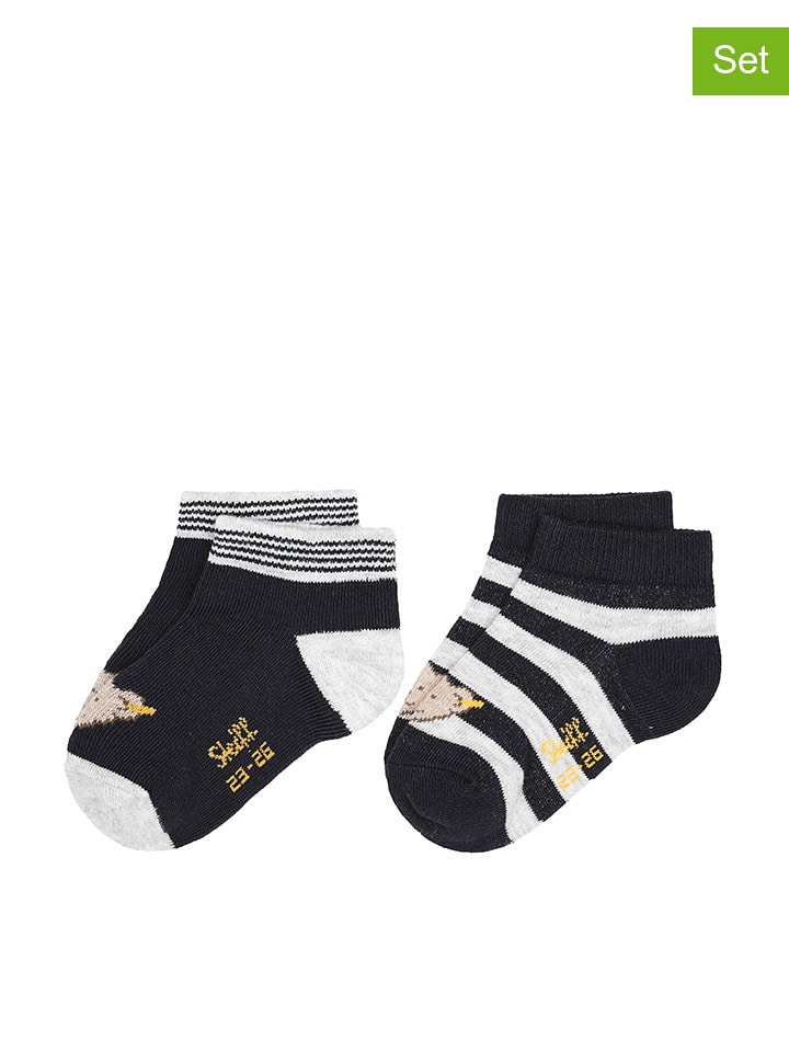 Steiff Skarpety (2 pary) w kolorze czarnym rozmiar: 26