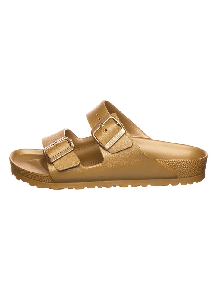 Birkenstock Klapki "Arizona" w kolorze złotym rozmiar: 41