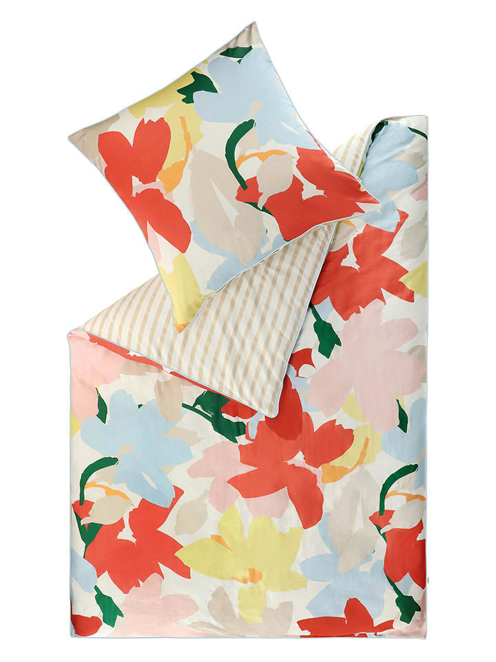 ESPRIT Komplet pościeli satynowej "Rita" ze wzorem rozmiar: 155x220 cm