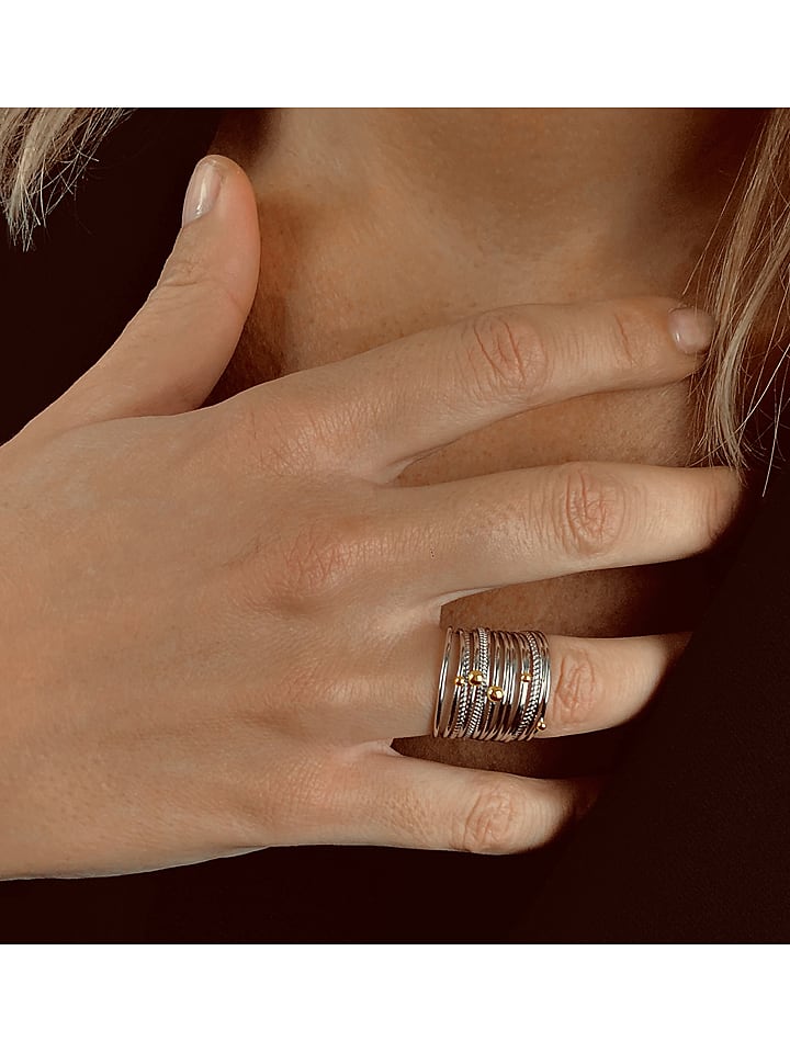 Eclat d'Argent Srebrny pierścionek rozmiar: 60