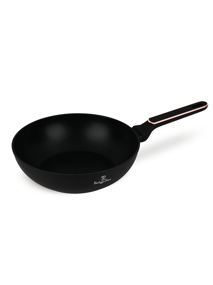 Berlinger Haus Patelnia wok "Black Rose Collection" w kolorze czarnym - Ø 28 cm rozmiar: onesize