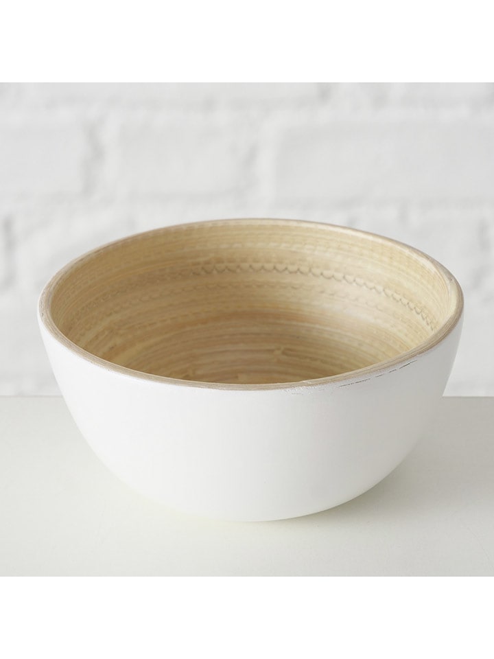 Boltze Miska "Bambo" w kolorze białym - Ø 10 cm rozmiar: onesize