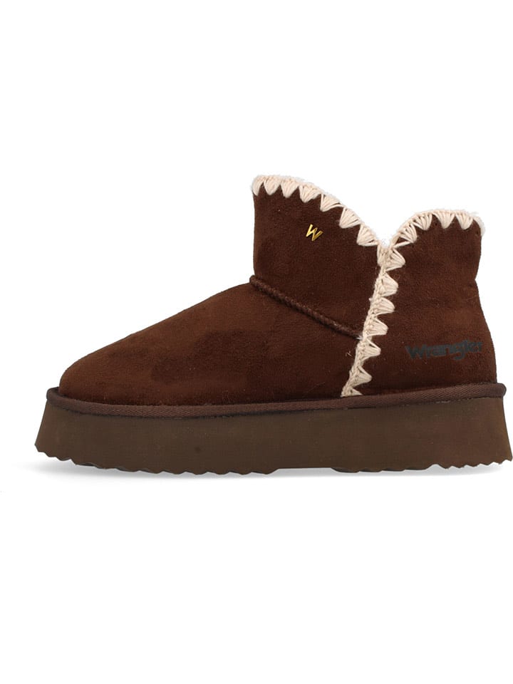 Wrangler Botki zimowe "Elsa" w kolorze brązowym rozmiar: 37