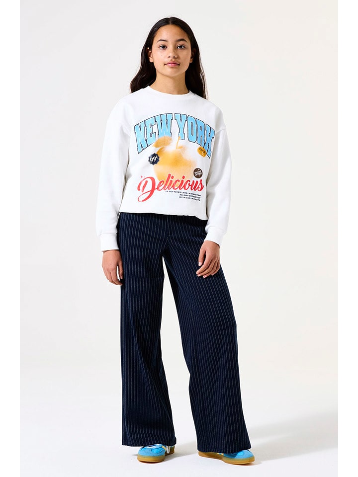 Garcia Spodnie w kolorze granatowo-białym rozmiar: 170