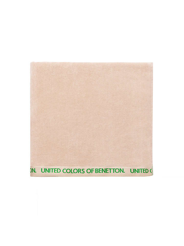 Benetton Ręcznik plażowy w kolorze beżowym rozmiar: 90x160 cm