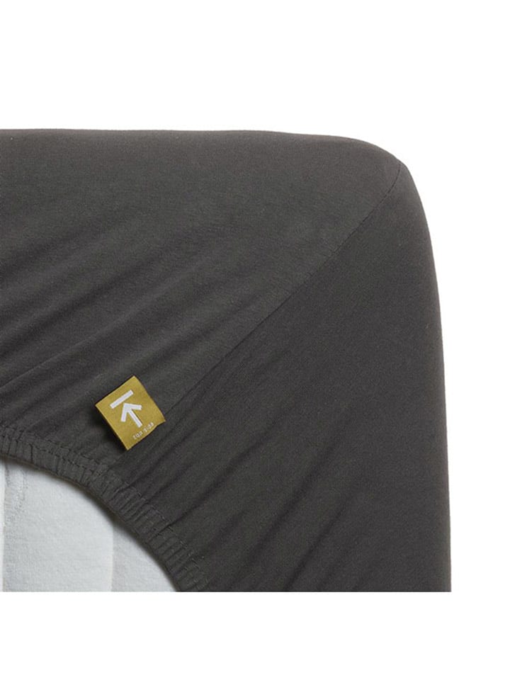 Beddinghouse Dżersejowe prześcieradło w kolorze antracytowym na gumce rozmiar: 180x200/220 cm