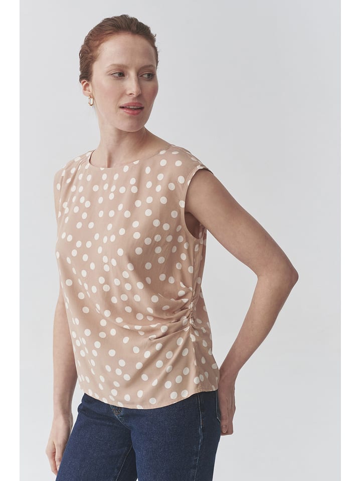 TATUUM Bluzka "Kobie" w kolorze beżowym rozmiar: 42