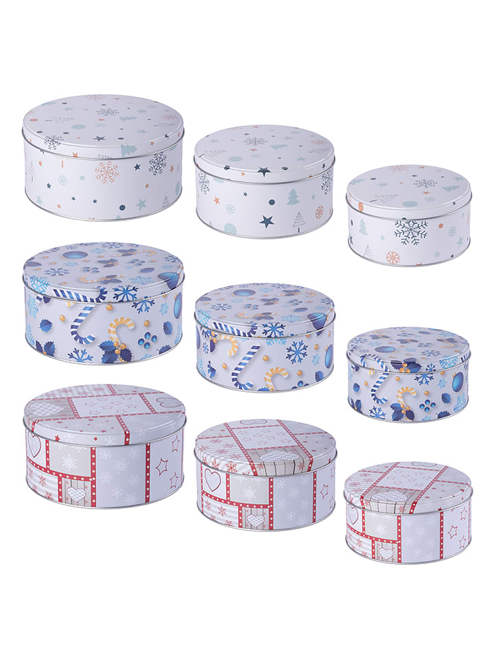 Hollybell Pudełka (3 szt.) świąteczne ze wzorem rozmiar: onesize