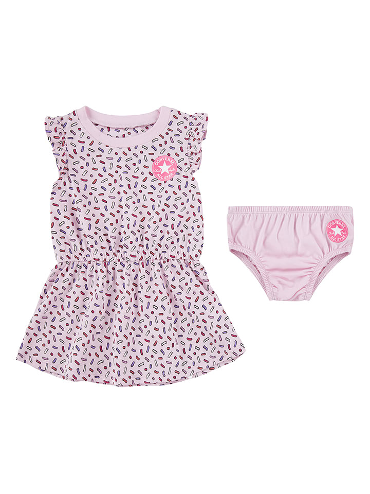 Converse 2-częściowy zestaw w kolorze jasnoróżowym rozmiar: 116/122