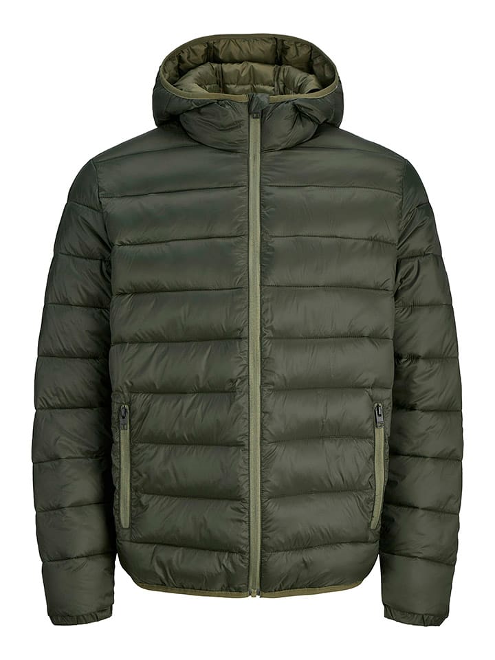 Jack & Jones Kurtka pikowana w kolorze khaki rozmiar: L
