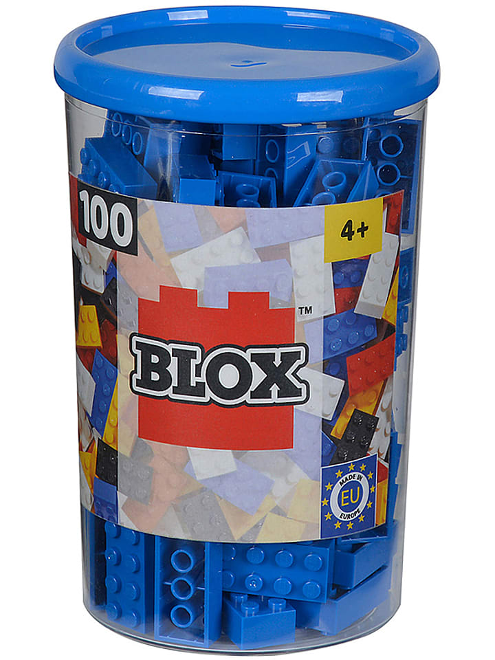 Simba 100-częściowy zestaw klocków "Blox" w kolorze niebieskim - 4+ rozmiar: onesize