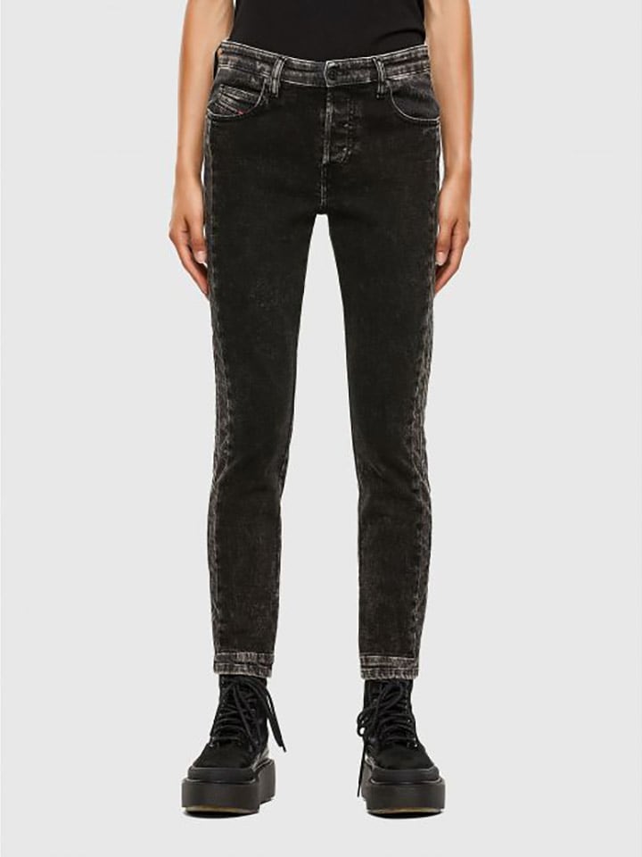 Diesel Clothes Dżinsy "Babhila" - Slim fit - w kolorze czarno-szarym rozmiar: W25/L32