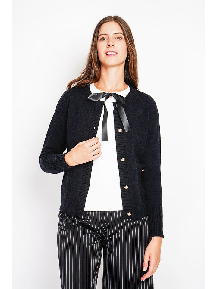 William de Faye Kardigan w kolorze czarnym rozmiar: 34