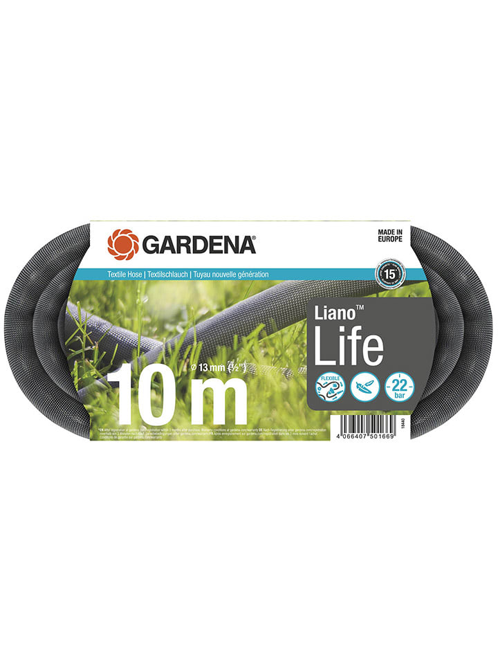 Gardena Wąż ogrodowy "Liano Life 1/2" w kolorze czarnym rozmiar: onesize