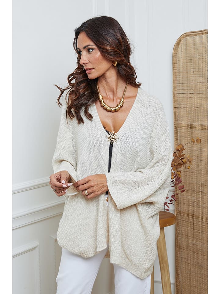 So Cachemire Kardigan "Enouka" w kolorze beżowym rozmiar: S