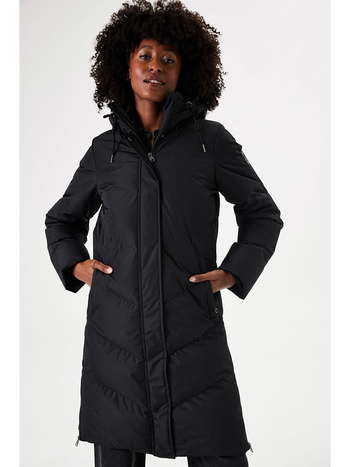 Garcia Płaszcz pikowany w kolorze czarnym rozmiar: XL