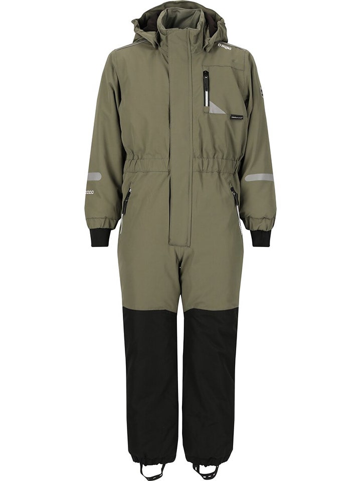 Zigzag Kombinezon zimowy "Winterfun CFT" w kolorze oliwkowo-czarnym rozmiar: 104