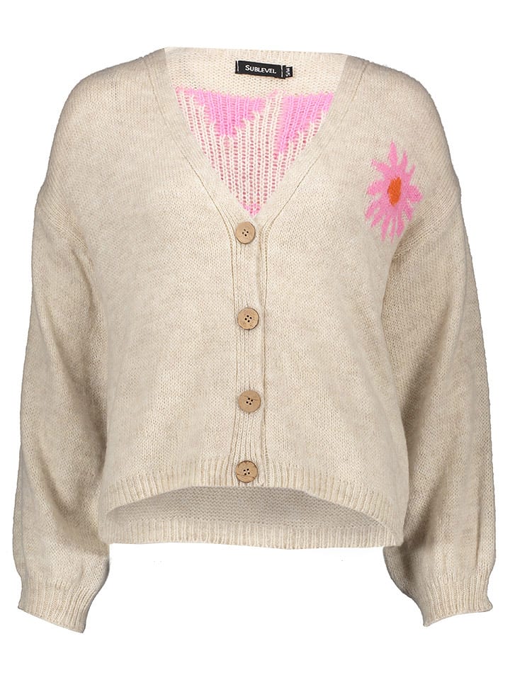 Sublevel Kardigan w kolorze beżowym rozmiar: M/L