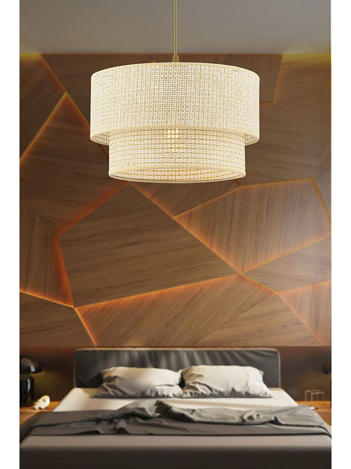 ABERTO DESIGN Lampa wisząca w kolorze złoto-kremowym - Ø 30 cm rozmiar: onesize