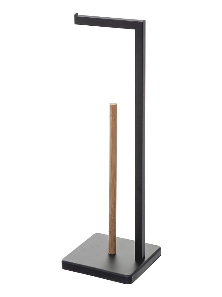 WellHome Uchwyt w kolorze czarnym na papier toaletowy - 20 x 64,5 x 20 cm rozmiar: onesize