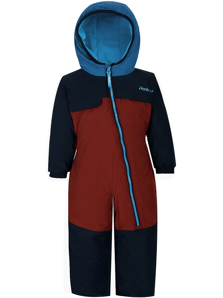 Peek U Kombinezon zimowy "Heath" w kolorze czerwono-niebieskim rozmiar: 92