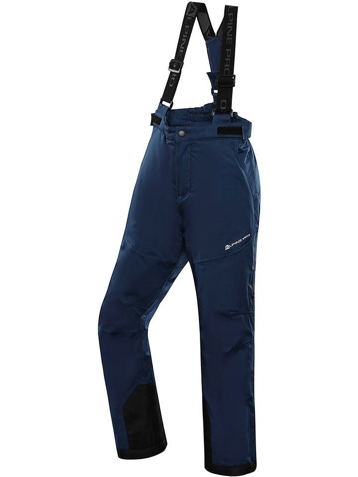 Alpine Pro Spodnie narciarskie "Osago" w kolorze granatowym rozmiar: 140-146