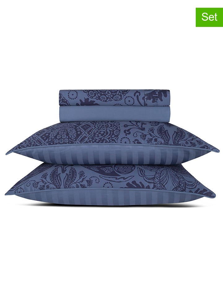 CXL by Christian Lacroix 4-częściowy zestaw satynowy w kolorze granatowym rozmiar: 230x270 cm