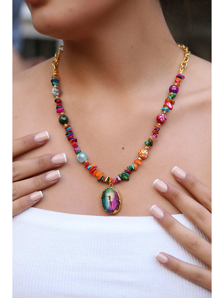 L'Atelier de Gaia Naszyjnik z zawieszką - dł. 45 cm rozmiar: onesize