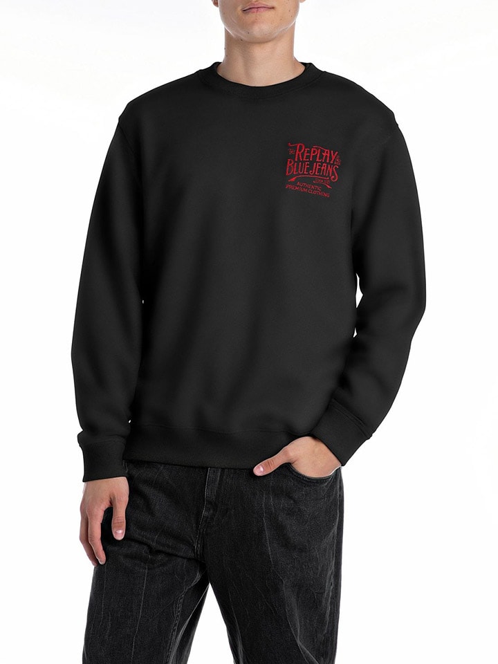 Replay Bluza w kolorze czarnym rozmiar: XL